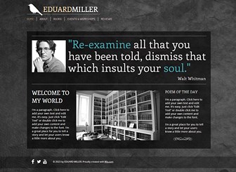 author web template