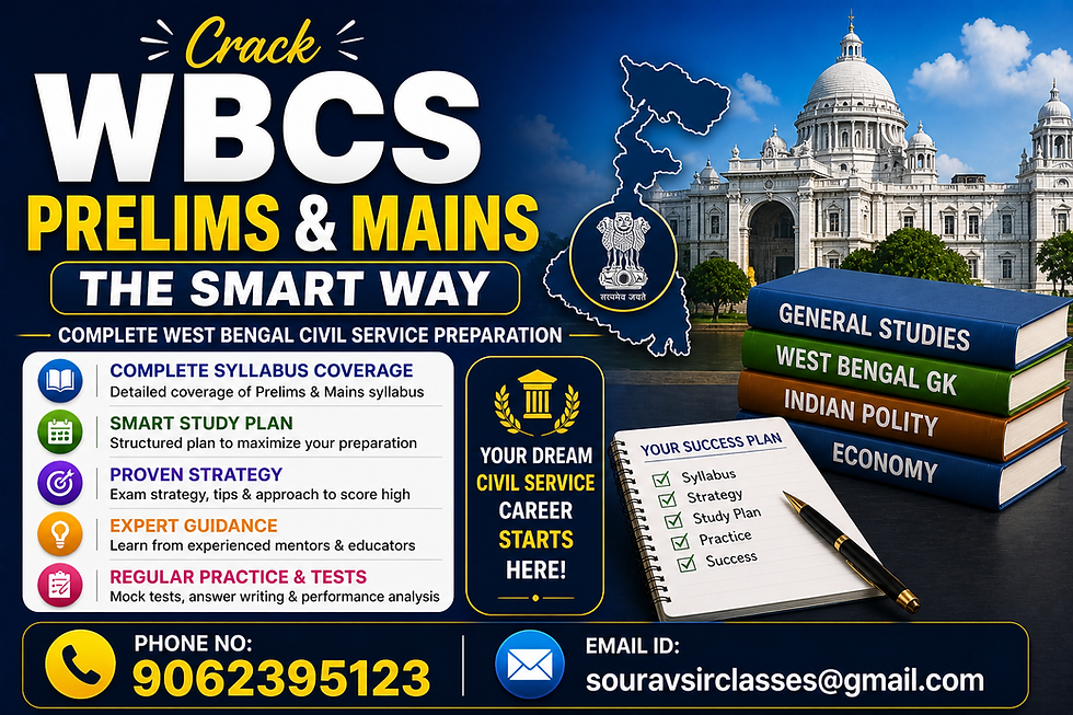 WBCS PRELIMS & MAINS