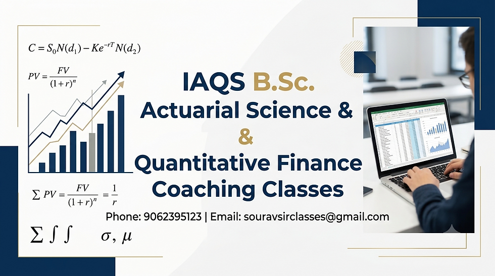 IAQS B.SC Actuarial Science 