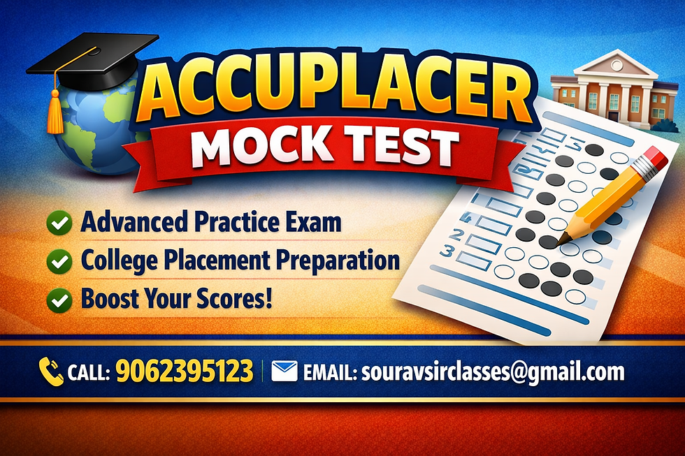 ACCUPLACER MOCK TEST