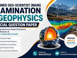 Combined Geo-Scientist (Main) Examination 2026 Geophysics Official Question Paper with Comprehensive Expert Solutions, Detailed Analysis & Strategic Preparation Guide