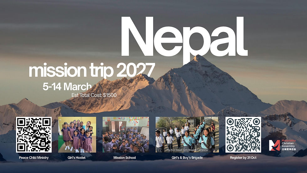 NEPAL MISSION TRIP 2027