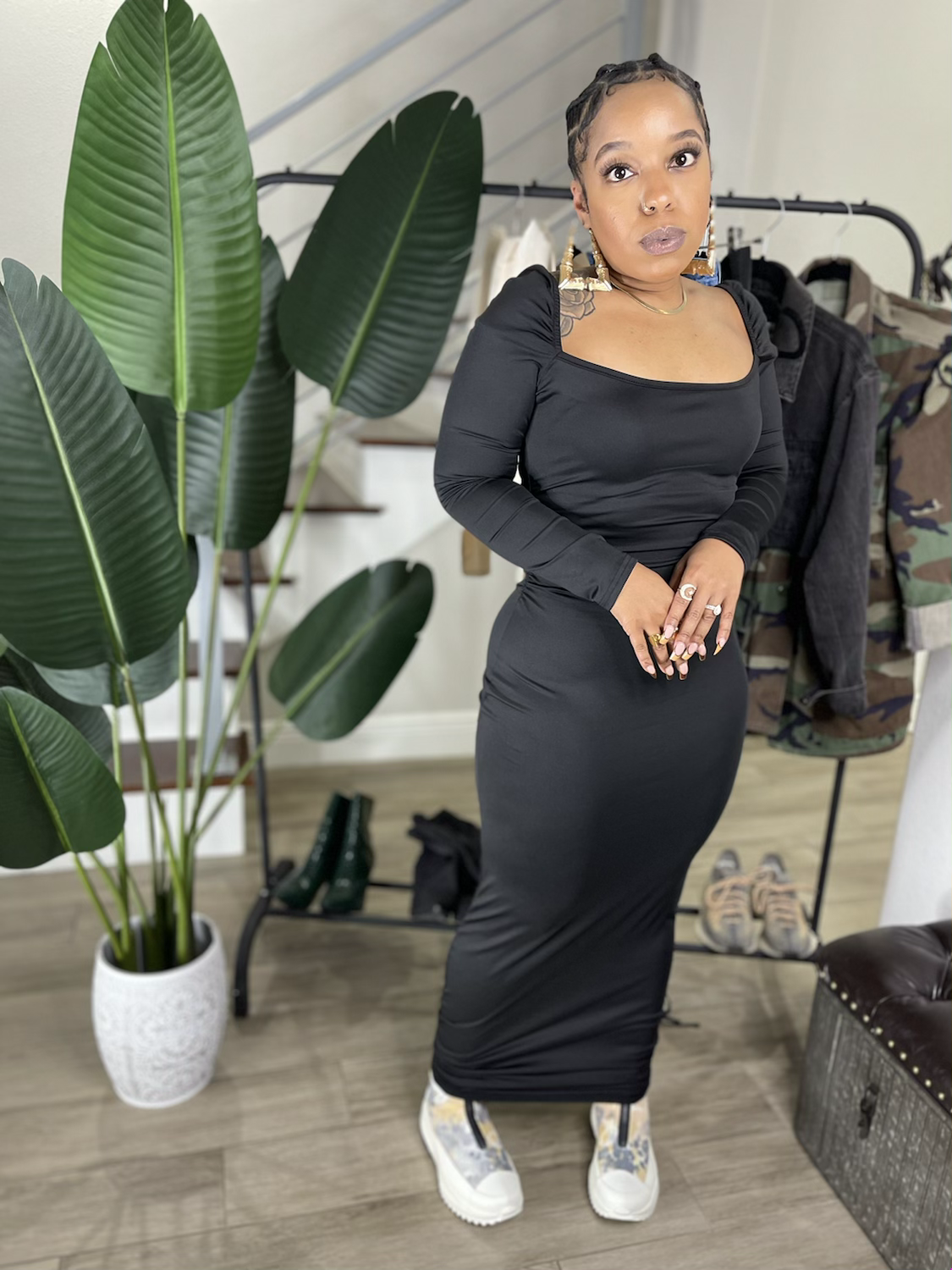 All Purpose Dress *Black & Nude*