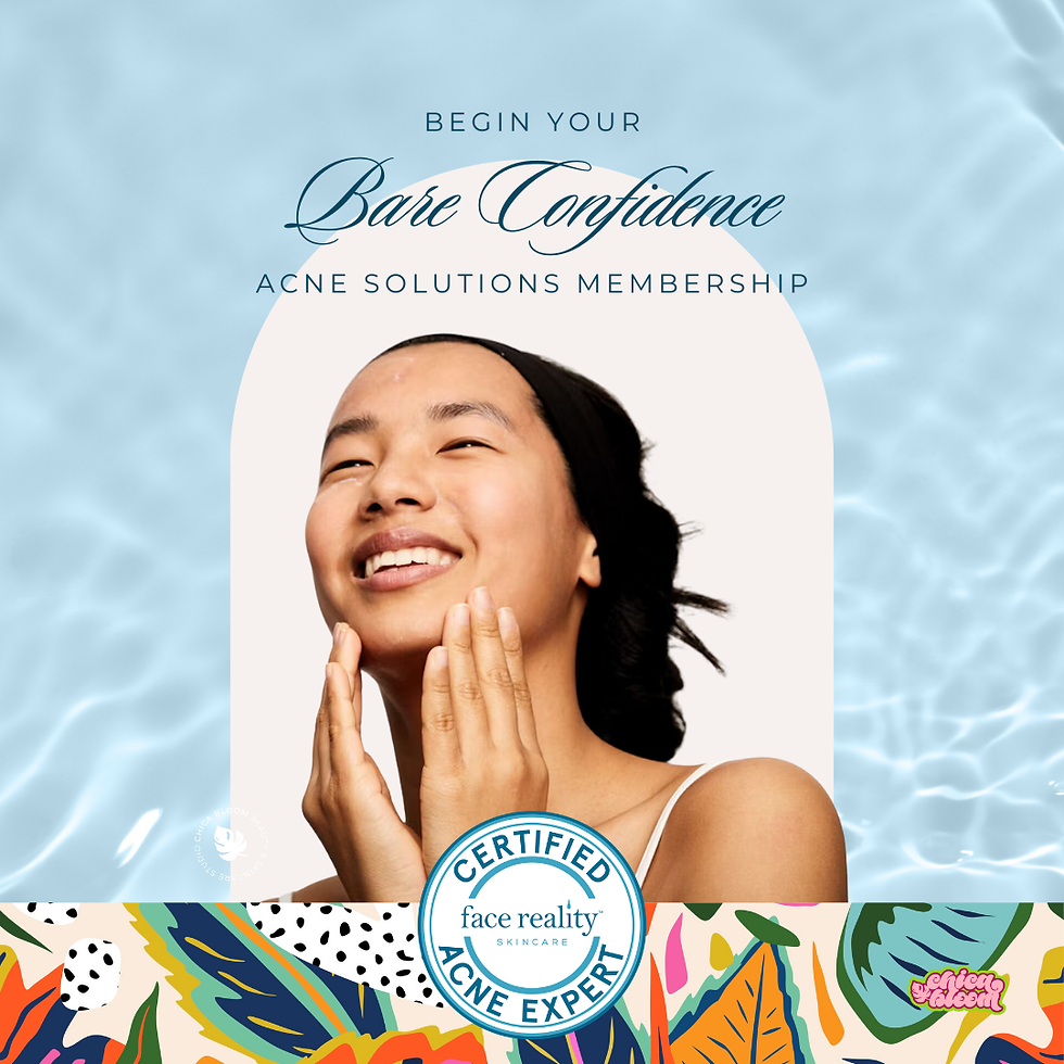 Chica Bloom Bare Confidence Acne Solutions with Face Reality