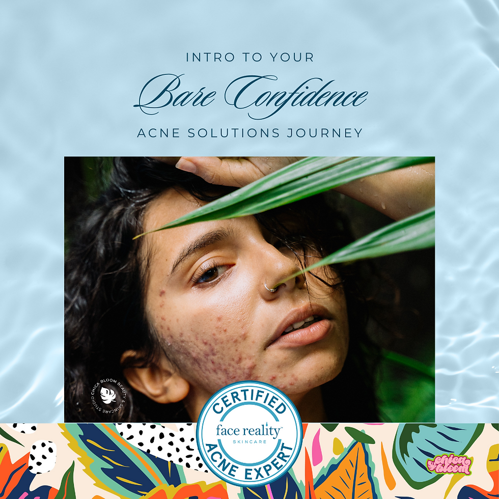 Chica Bloom Face Reality Acne Custom Facial