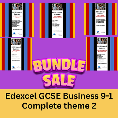 BUNDLE SALE Edexcel GCSE Business 9-1 Complete theme 2