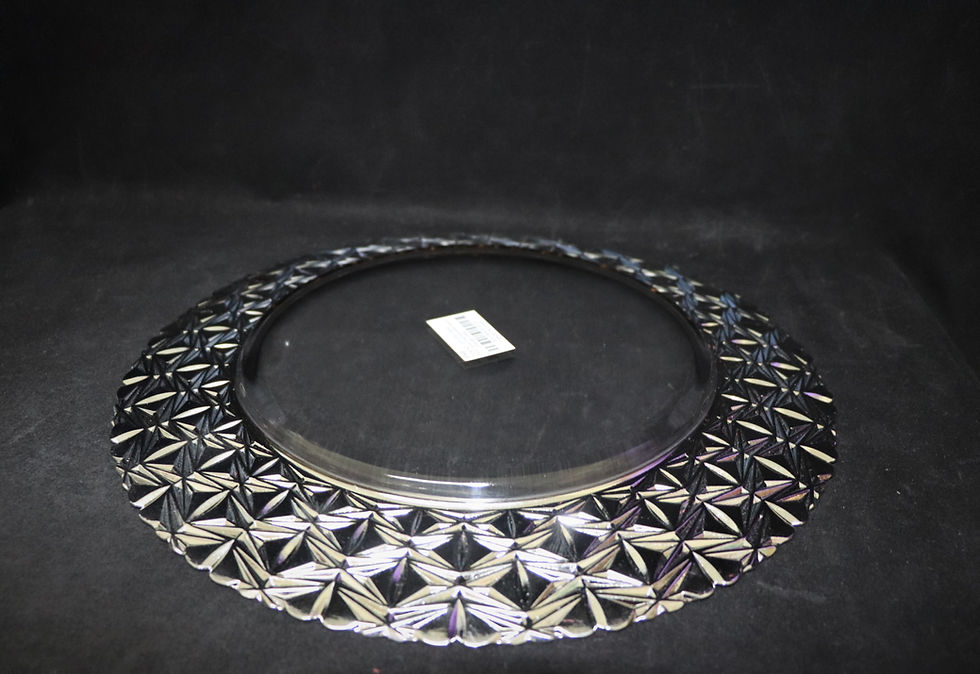 Thumbnail: Glass Gold Electroplated Charger Plate