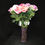 Thumbnail: 9" Swirl Rose glass vase