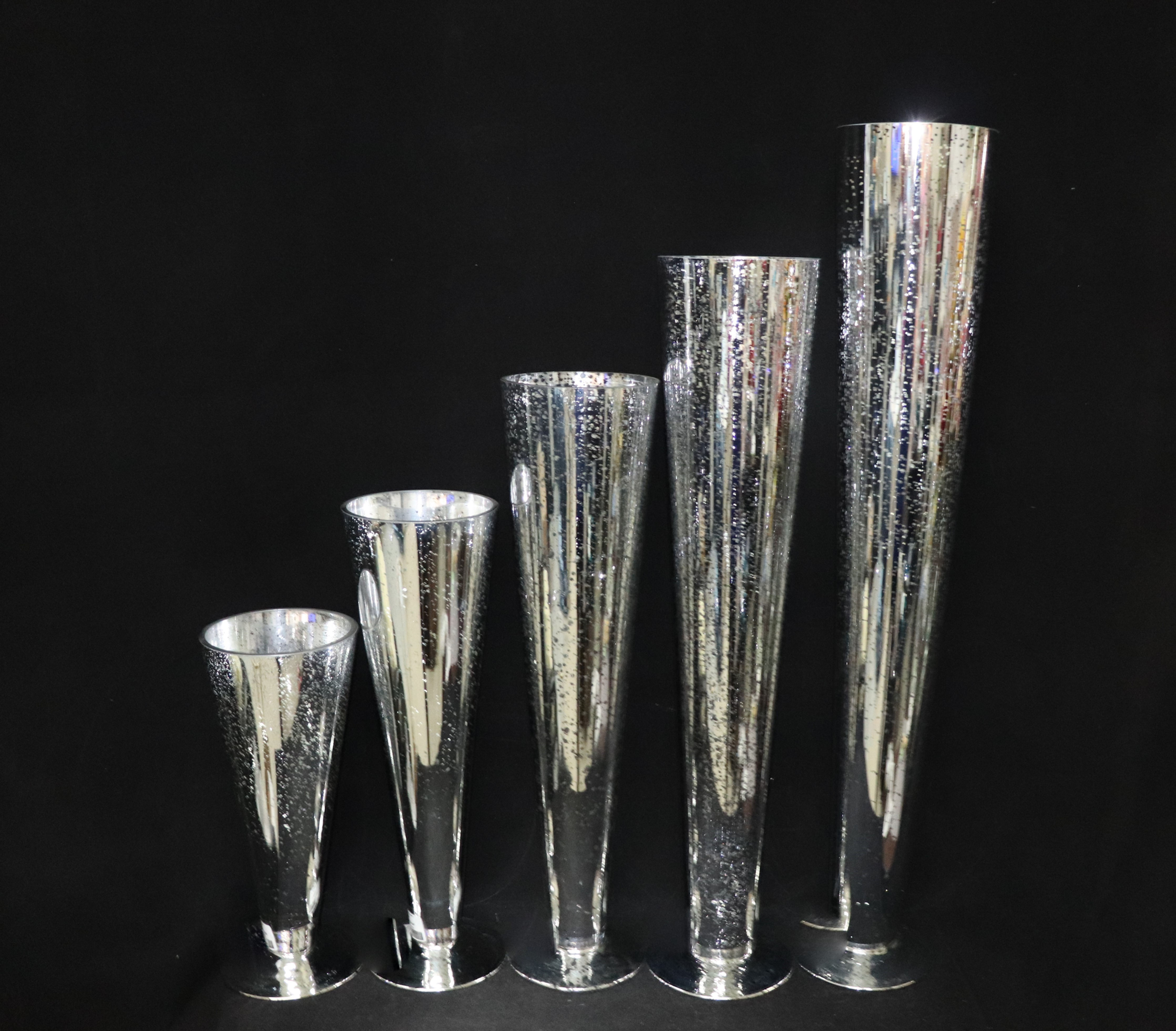 Mercury Silver Glass Trumpet-Cone
