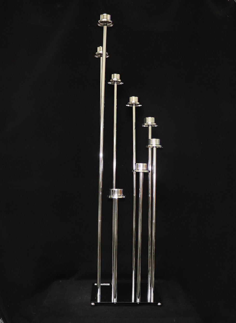 Thumbnail: Square Silver Candle Holder 54"