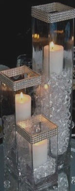 Thumbnail: 3" Opening Tall Square vase