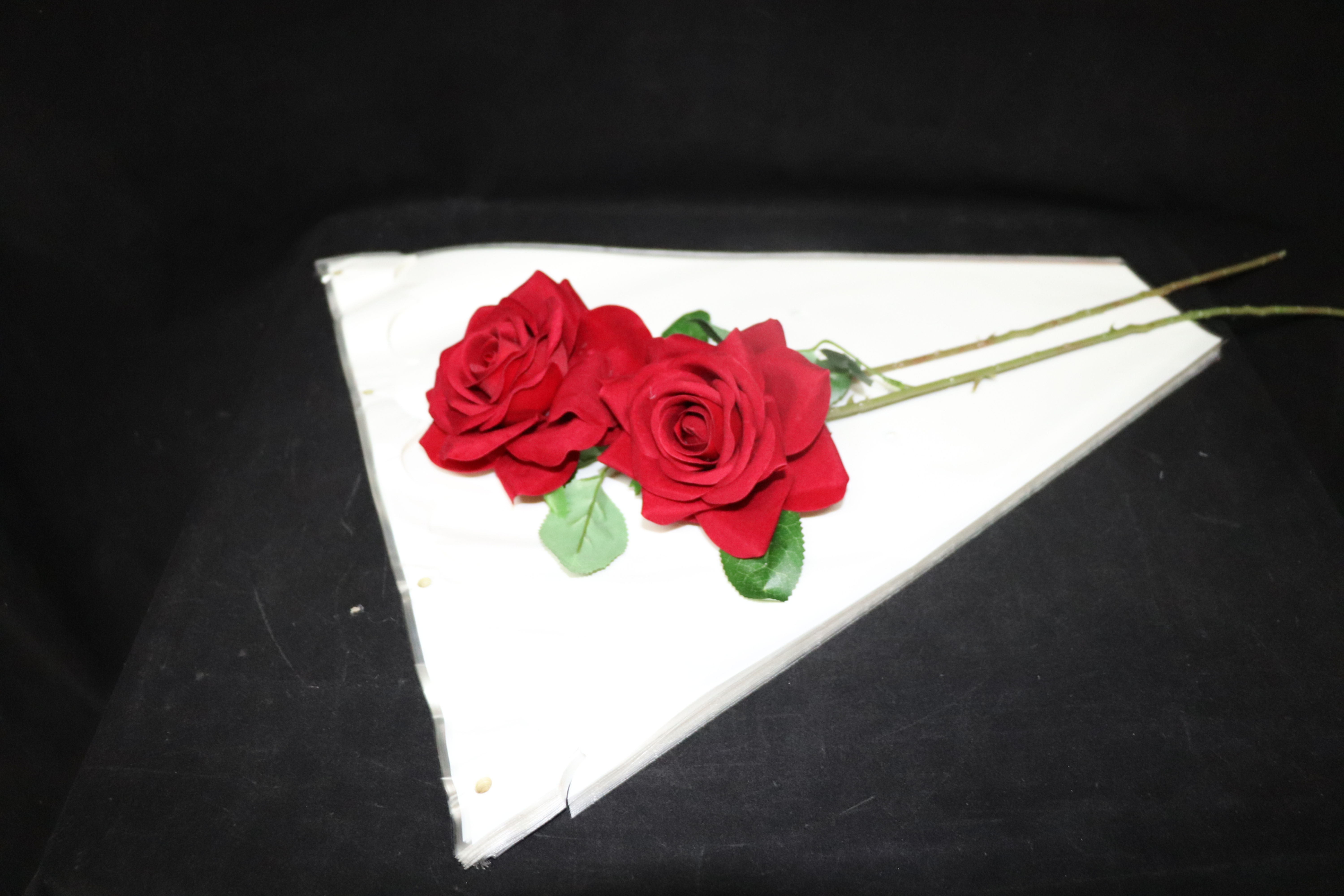 16" White Flower Sleeve