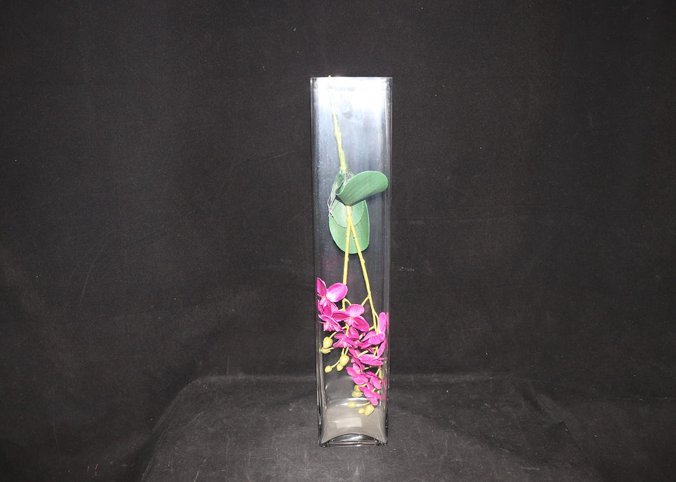 Thumbnail: 4x18" Tall Square glass vase