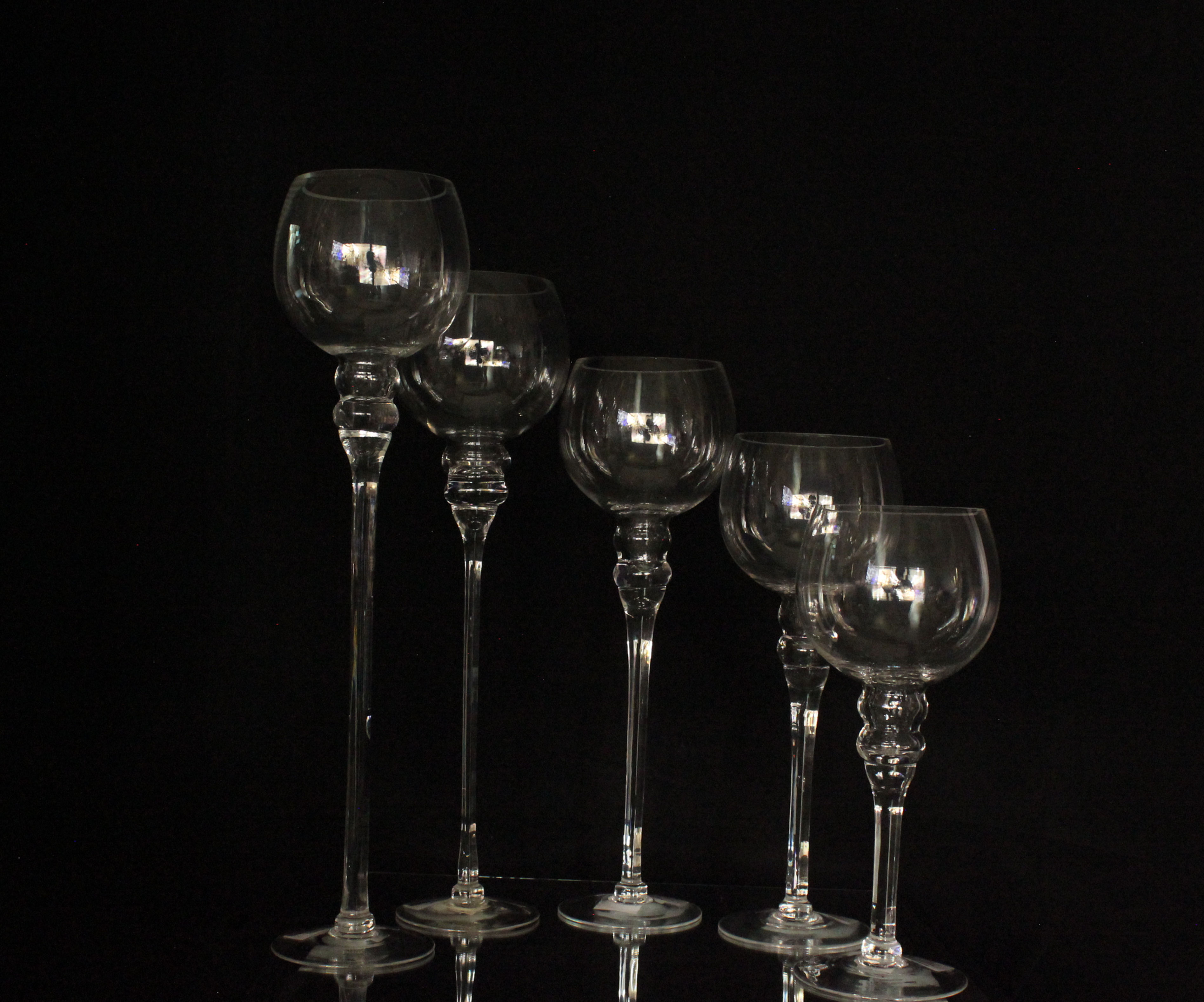 Glass Clear Bowl Candle Holder