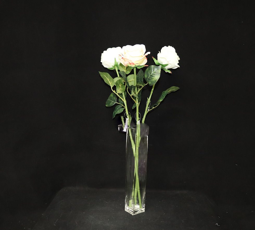 Thumbnail: 2" Opening Square Glass Vase