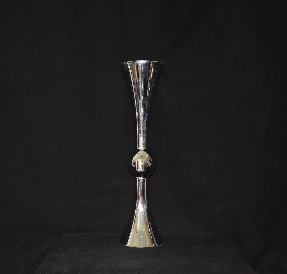 Thumbnail: 30" Silver Reversible Double Trumpet