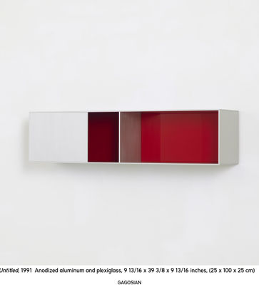 Donald Judd, Untitled, 1991. Courtesy Gagosian Gallery
