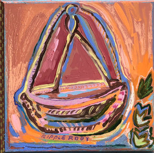 "Bamboo basket, 19", Ripple Root, 2021