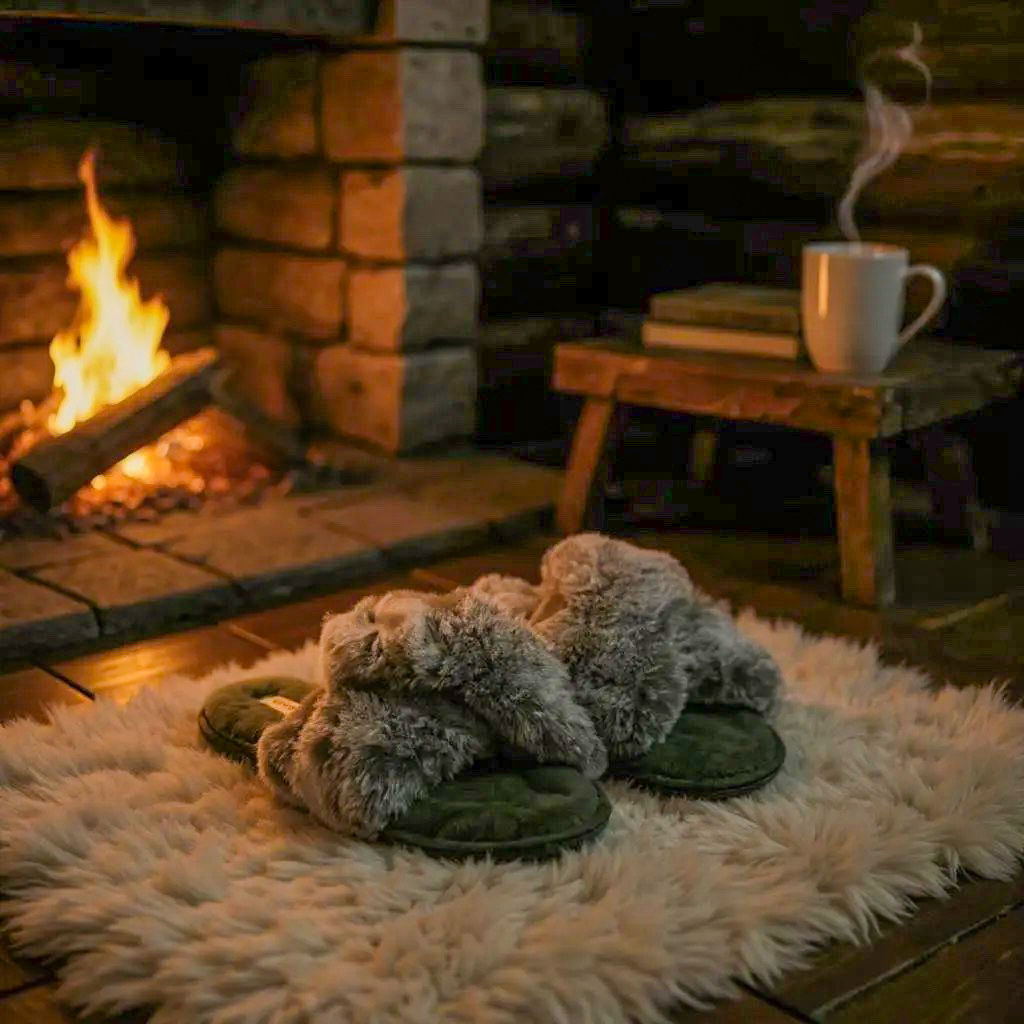 Cozy Bliss™ Faux Fur Slippers – Ultra-Soft, Indoor Comfort