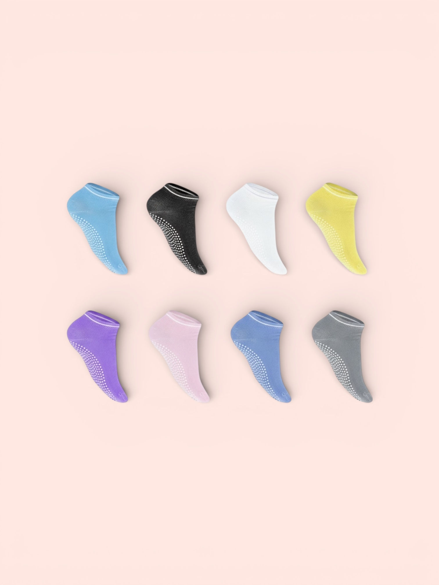 EUPSIIU Non-Slip Yoga Socks | Grip Socks for Pilates & Barre