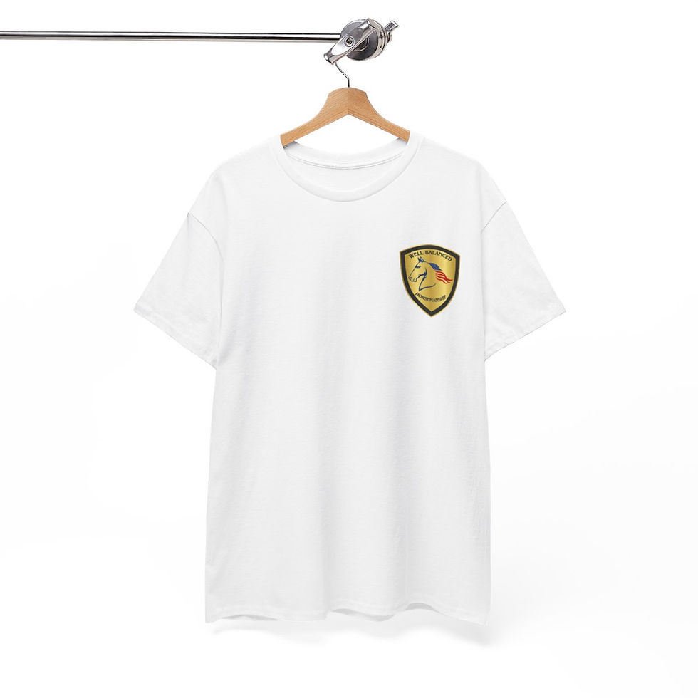 Thumbnail: Adult Well Balanced Horsemanship Unisex Heavy Cotton Tee