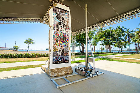 3D WallPrinting på en utomhus betongvägg