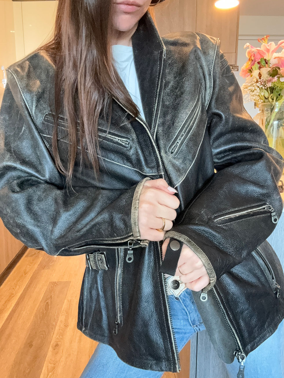 Thumbnail: Moto Leather Jacket: Teknic