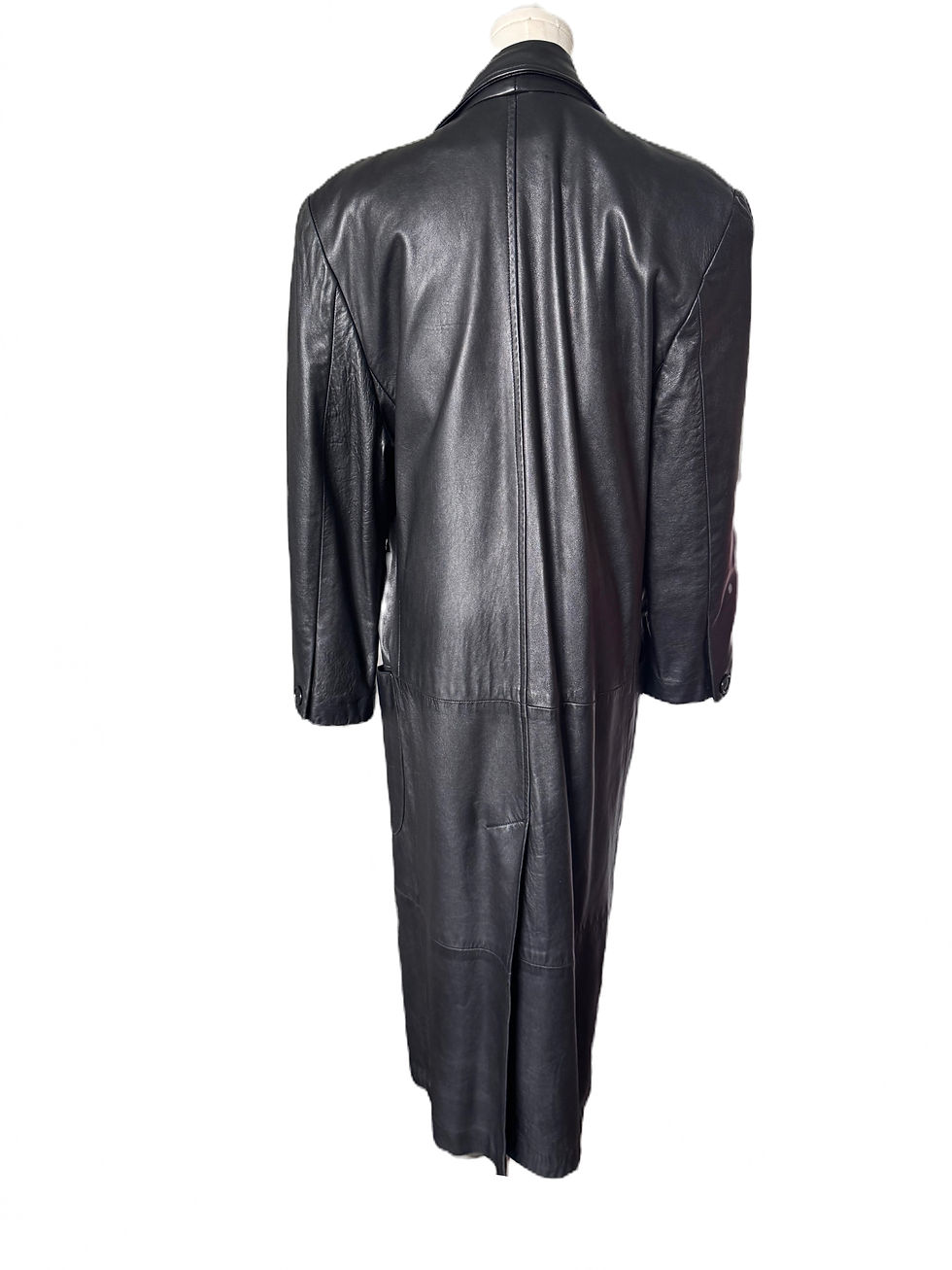 Thumbnail: Longline Leather Trench Coat