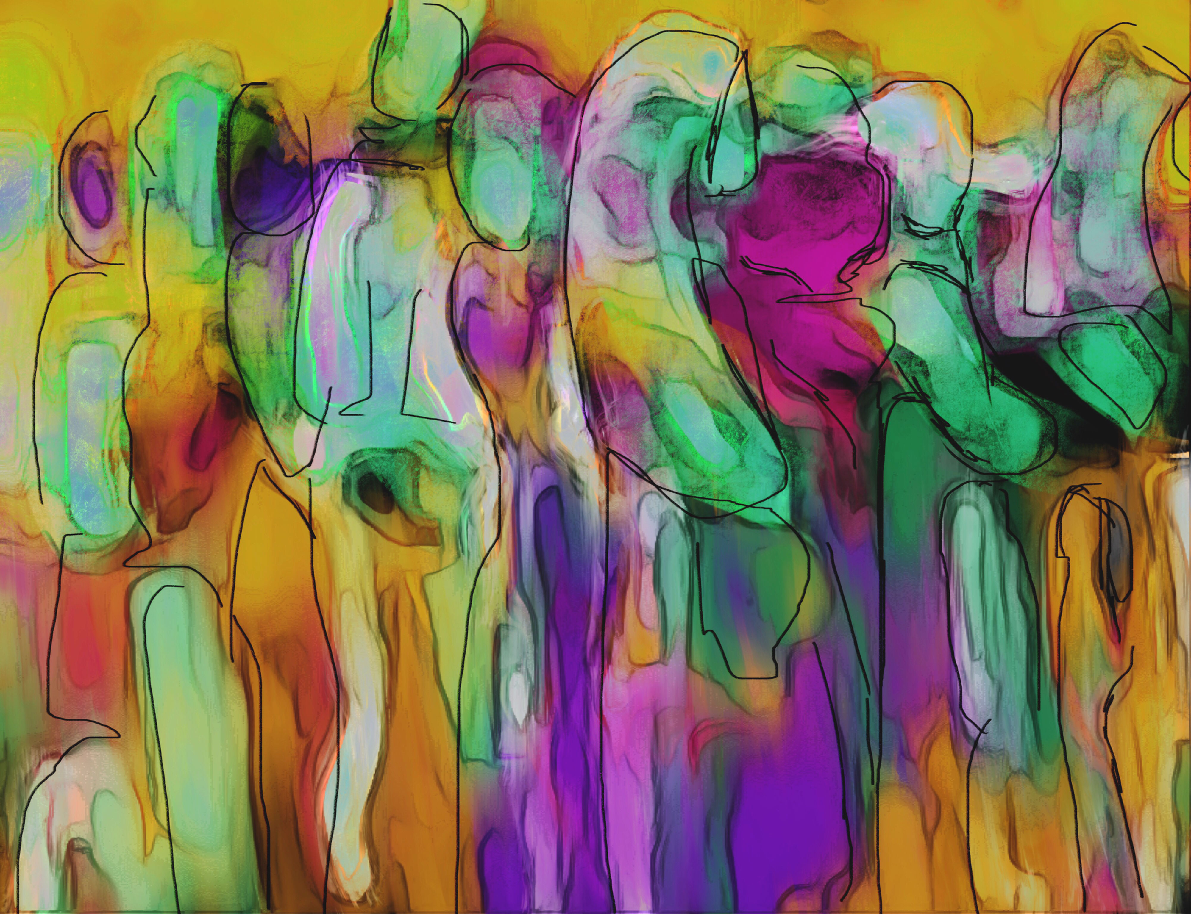 Traveling Souls Digital Painting