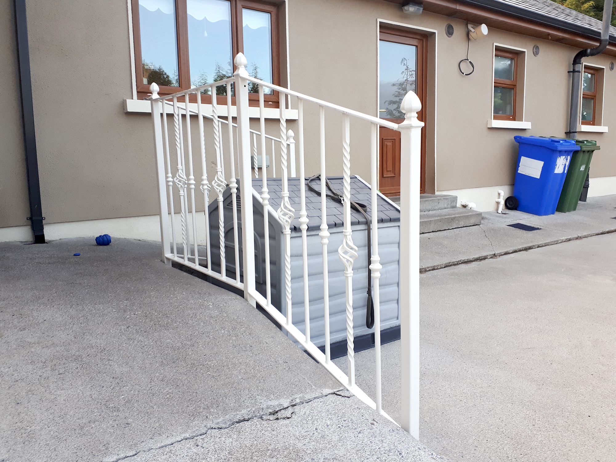 White Handrails