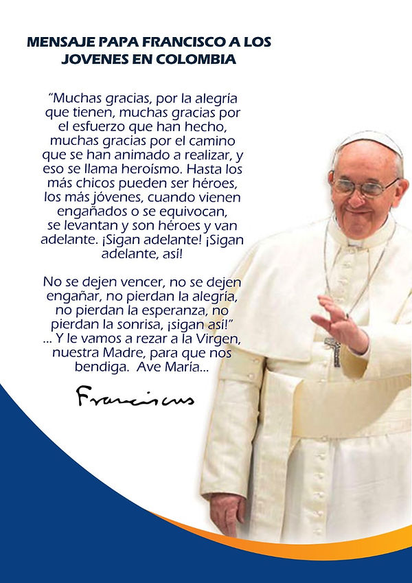 MENSAJE DEL PAPA