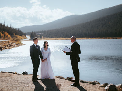Elopement at Echo Lake Park on Mount Evans Scenic Byway