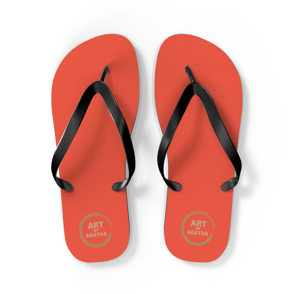 Flip Flops by Agatha - Red Orange