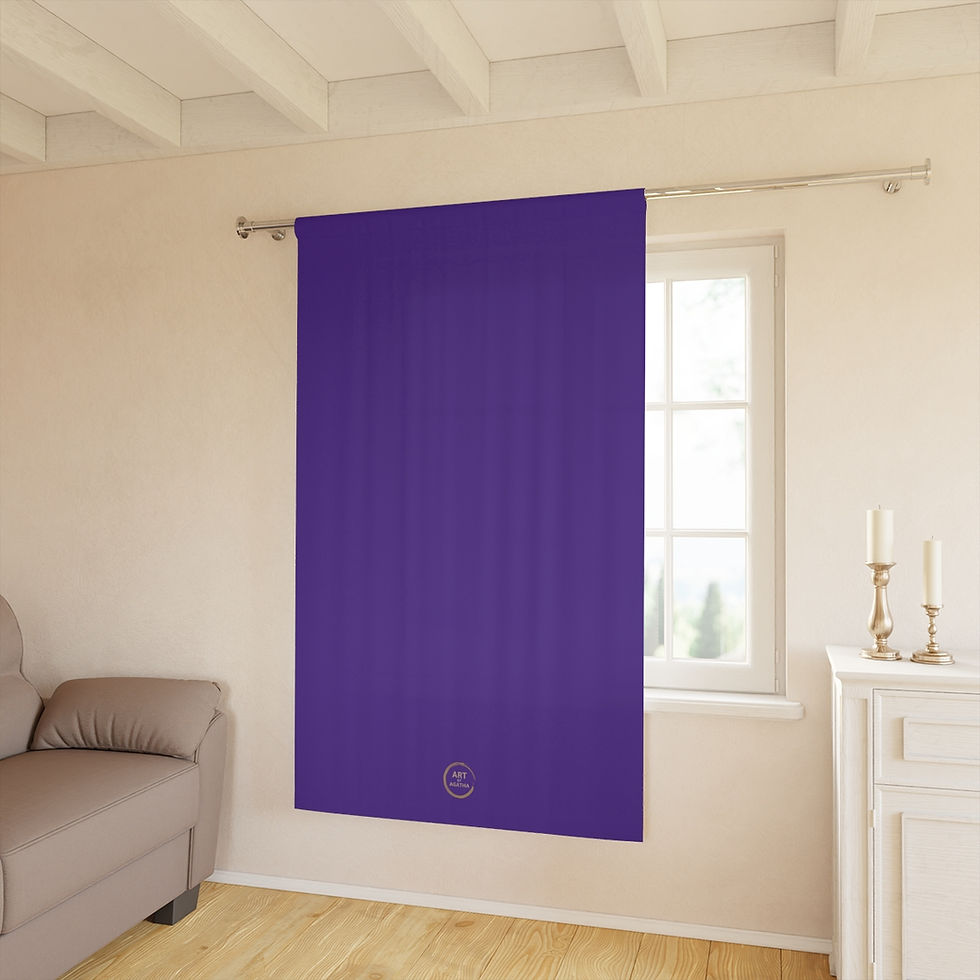 Miniaturbild: Window Curtains (1 Piece) by Agatha - Glow Lila