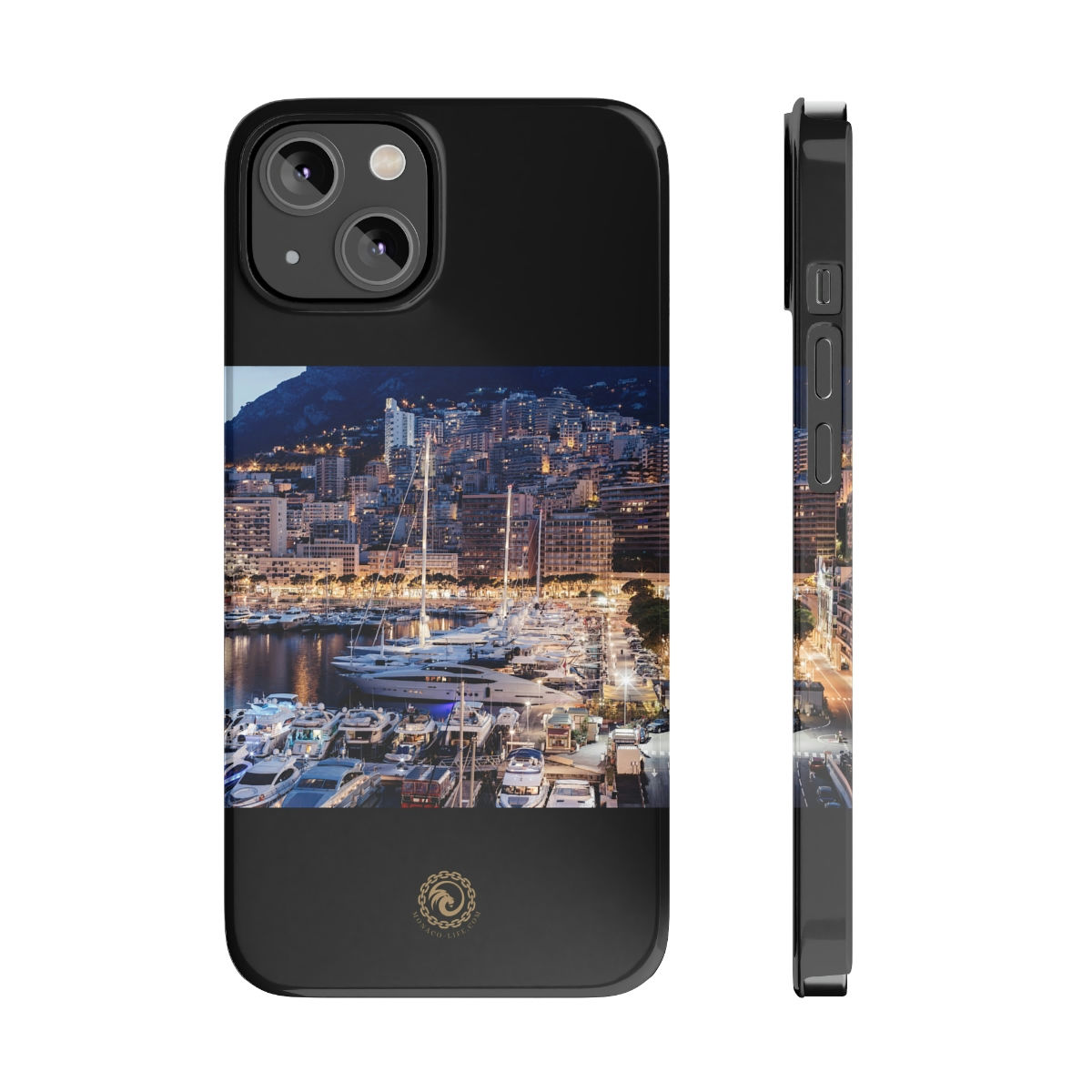Slim Phone Cases - Monaco Port by Night by Monaco - Life