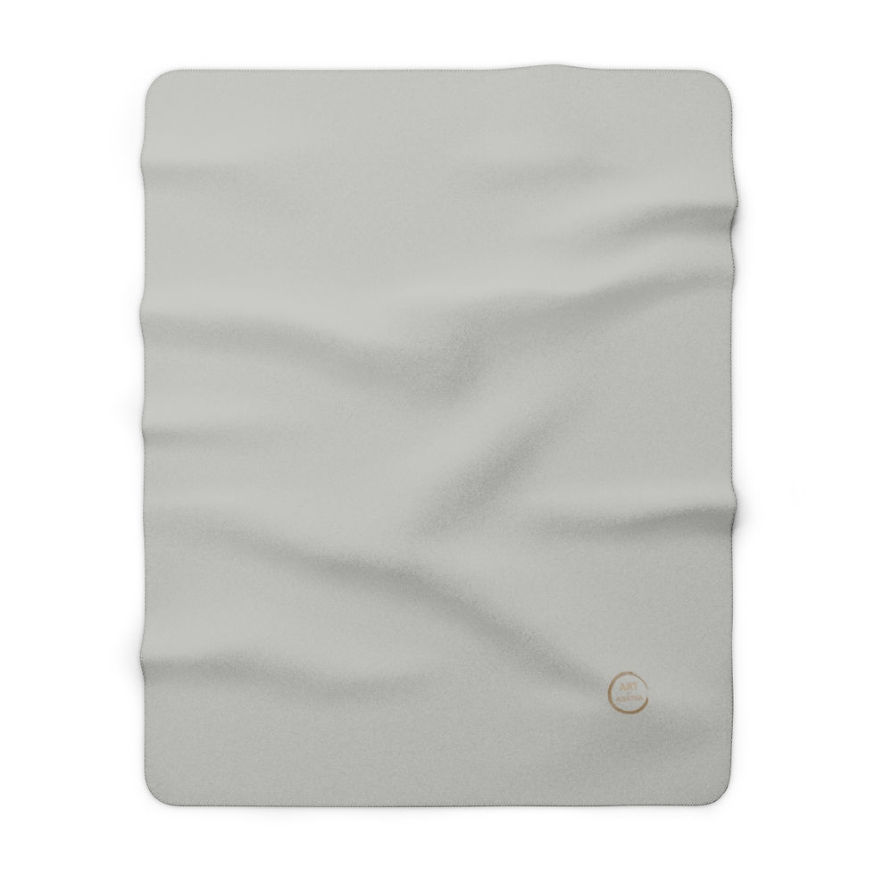 Thumbnail: Sherpa Fleece Blanket by Agatha - Glow Grey