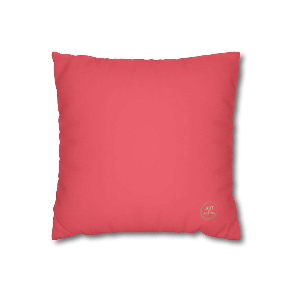 Thumbnail: Square Pillowcase by Agatha - Fruit Pink