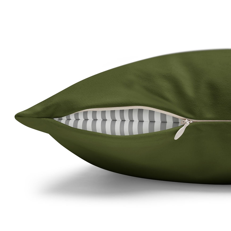Thumbnail: Square Pillowcase by Agatha - Moss Green