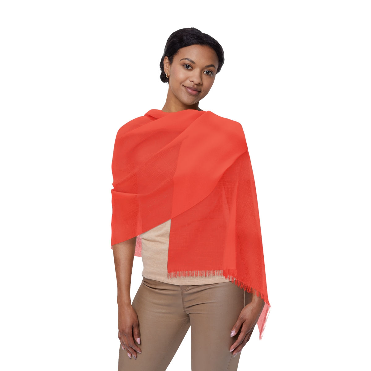 Schal by Agatha - Red Orange 68cm x 185cm