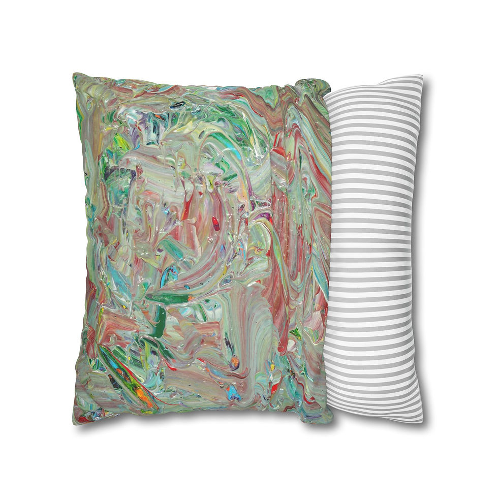 Thumbnail: Square Pillowcase by Agatha - Colours of Nature