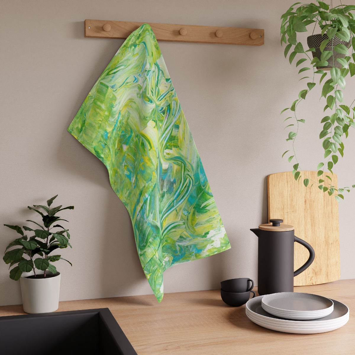 Kitchen Towel by Agatha - Green Feelings