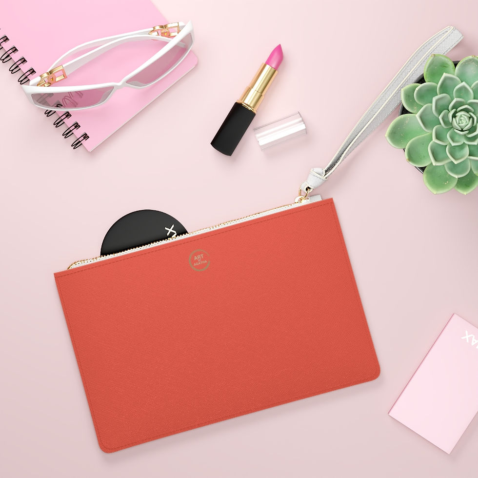Thumbnail: Clutch Bag by Agatha - Red Orange