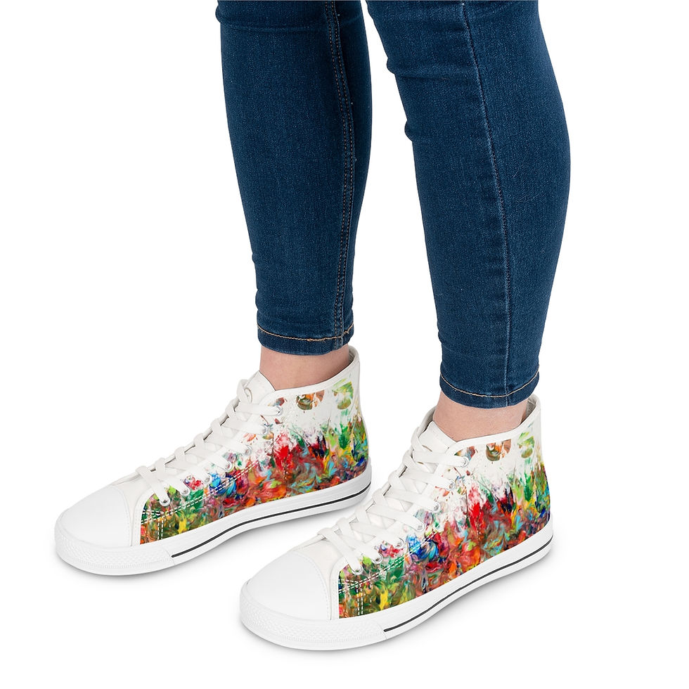 Miniaturbild: High Top Sneakers by Agatha - Fancy Flowers III