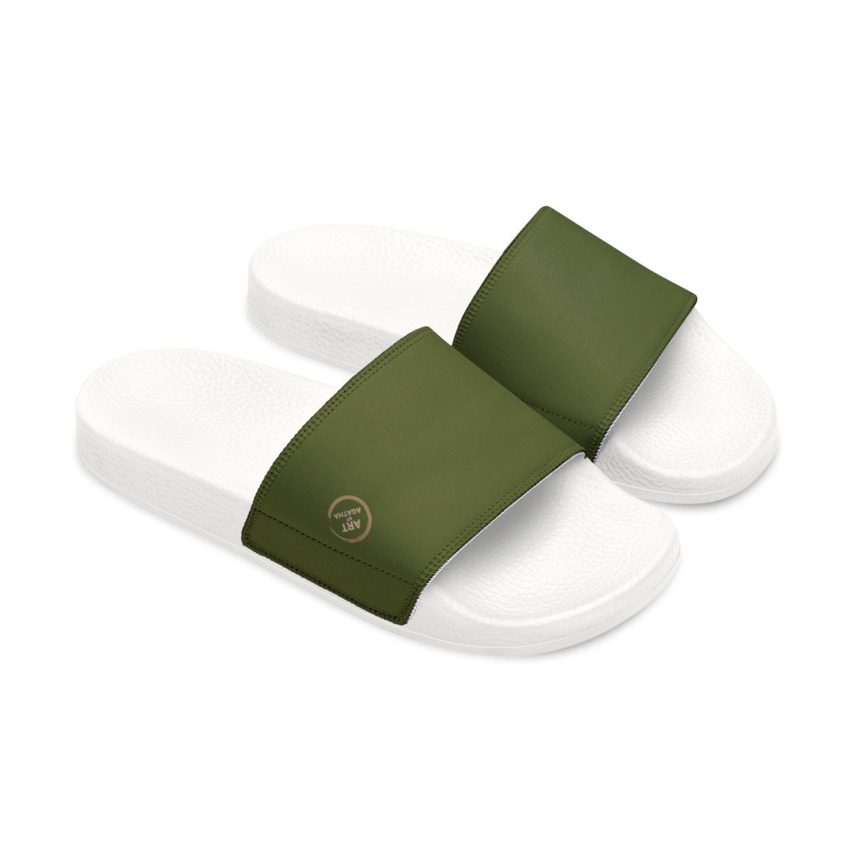 Slide Sandals by Agatha - Moss Green