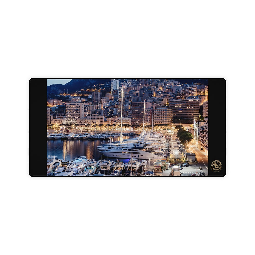 Miniaturbild: Desk Mats - Monaco Port by Night by Monaco - Life