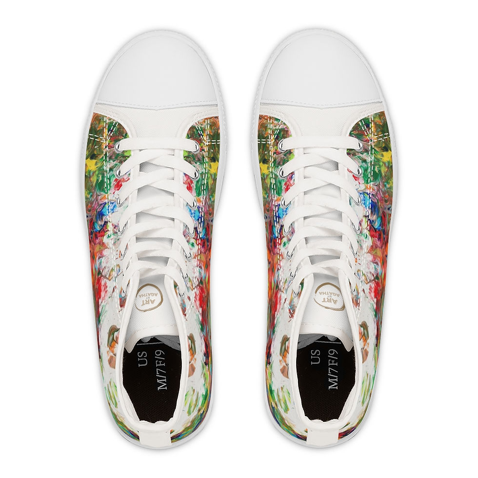 Miniaturbild: High Top Sneakers by Agatha - Fancy Flowers III