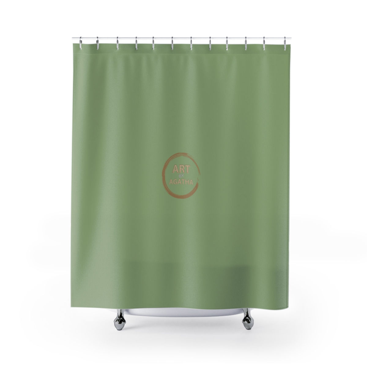 Shower Curtains by Agatha - Night Green