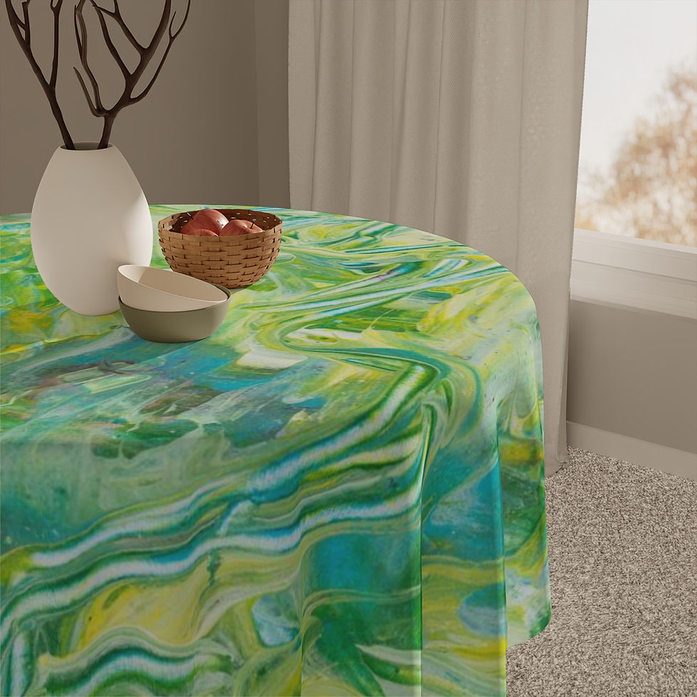 Thumbnail: Tablecloth by Agatha - Green Feelings
