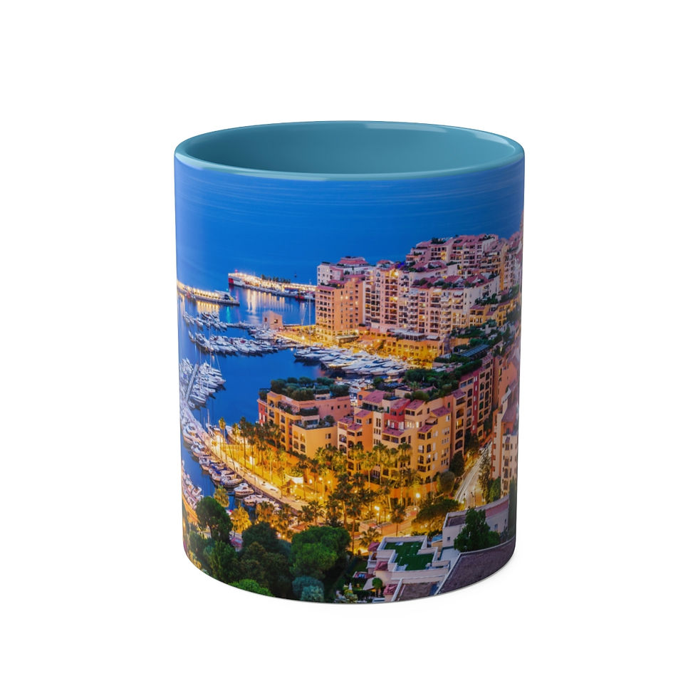 Thumbnail: Two-Tone Coffee Mugs - Fontvieille Monaco 11oz