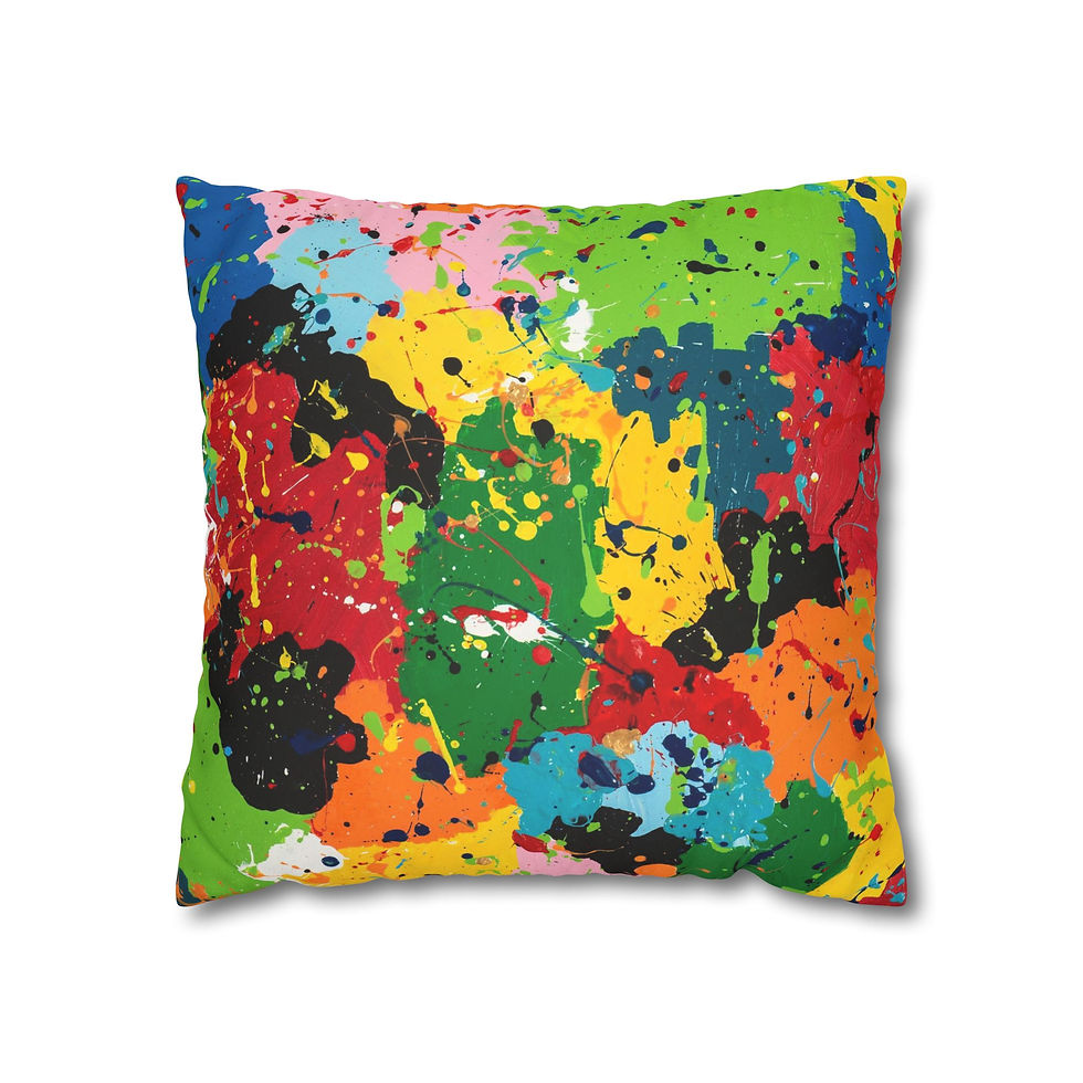 Thumbnail: Square Pillowcase by Agatha - Colour Explosion